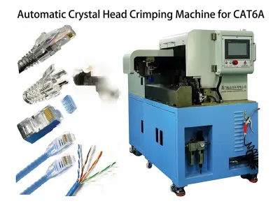 自動水晶頭壓接機 CAT6A網路線製作 高速RJ45壓接 WPM-CAT6A - 半自動壓接機