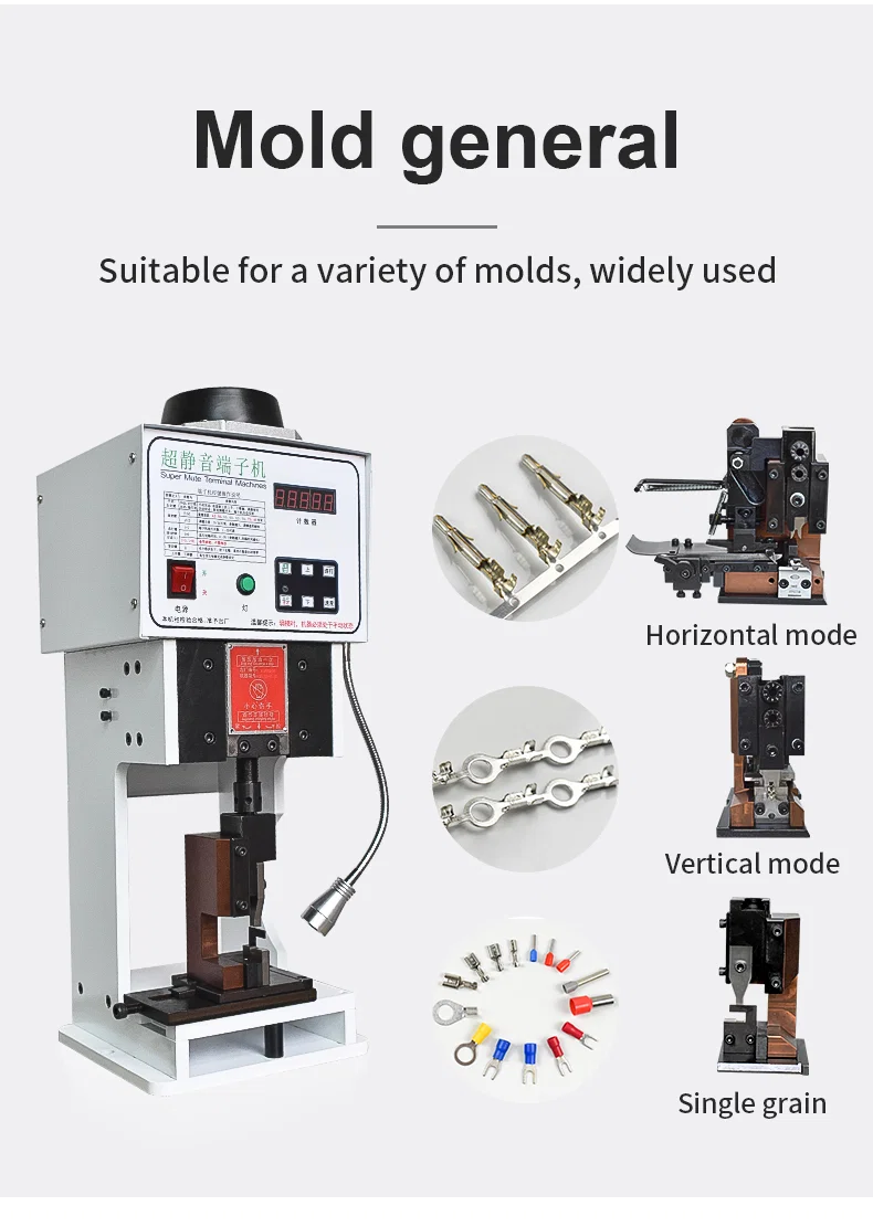OTP terminal crimping molds, OTP horizontal mode, wire crimping machine applicator, die for terminal machine Acuan kelim terminal OTP, mod mendatar OTP, aplikator mesin kelim wayar, mati untuk mesin terminal