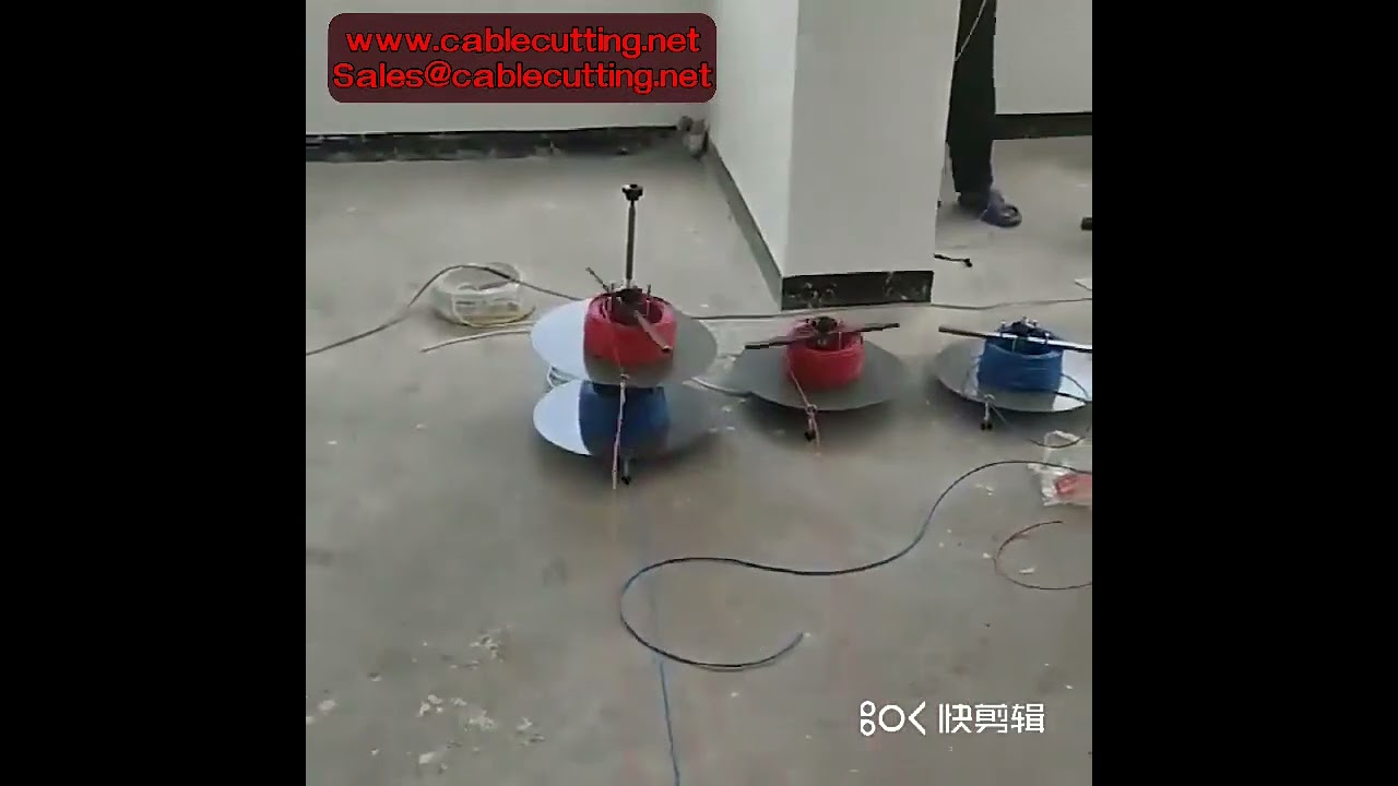 1234層旋轉式送線工具｜自動剝線裁切機專用轉盤電纜線圈供料系統