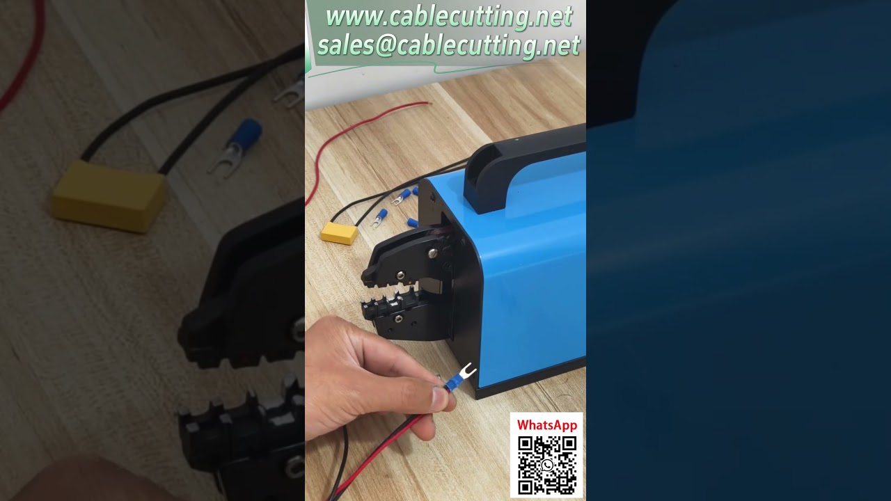 【16M垂直氣動壓接機】快速更換模具，輕鬆壓接各式端子 #端子壓接機 #自動化設備