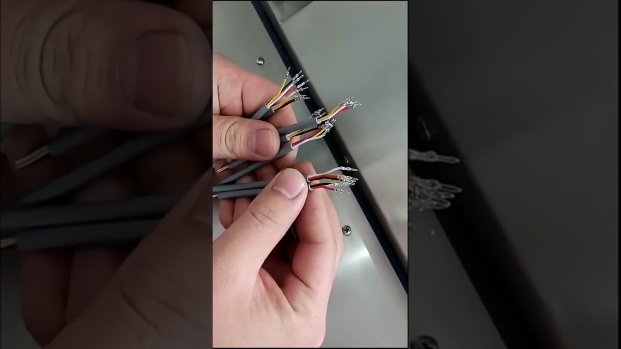 高速半自動多芯護套線剝線端子壓接機
