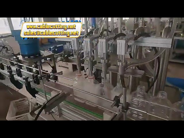 活塞式化妝品洗滌液洗髮精果汁瓶液體醬油番茄醬填充機｜U型填充機