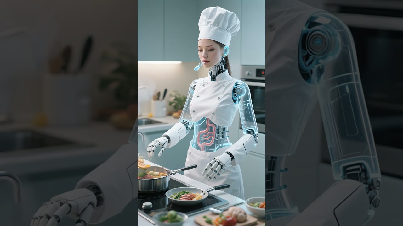 女性機器人化身廚房助手，自動烹飪新時代來臨！