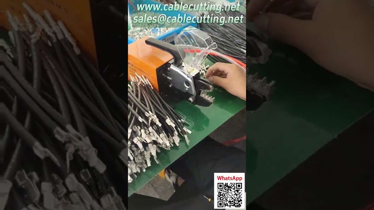 【AM 10氣動壓線鉗】工廠壓接實拍影片｜自動化線束加工設備