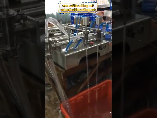 高精度手動液體填充機｜100-1000ml 小瓶裝水填充設備