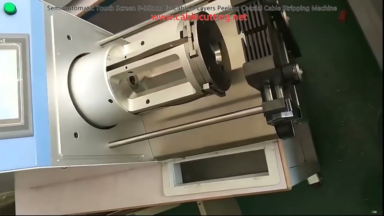 半自動觸控螢幕8-35mm EV電纜9層剝線同軸電纜剝皮機