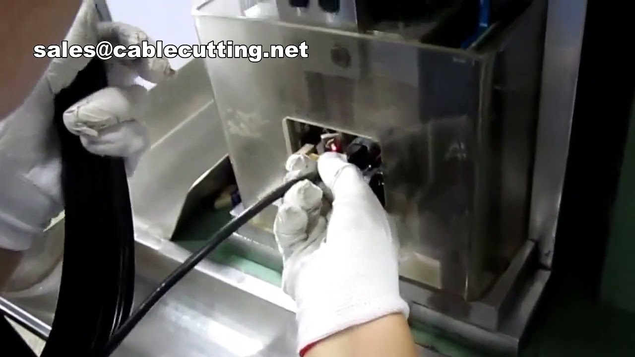 三芯電源線壓接機｜高效自動化線束加工設備