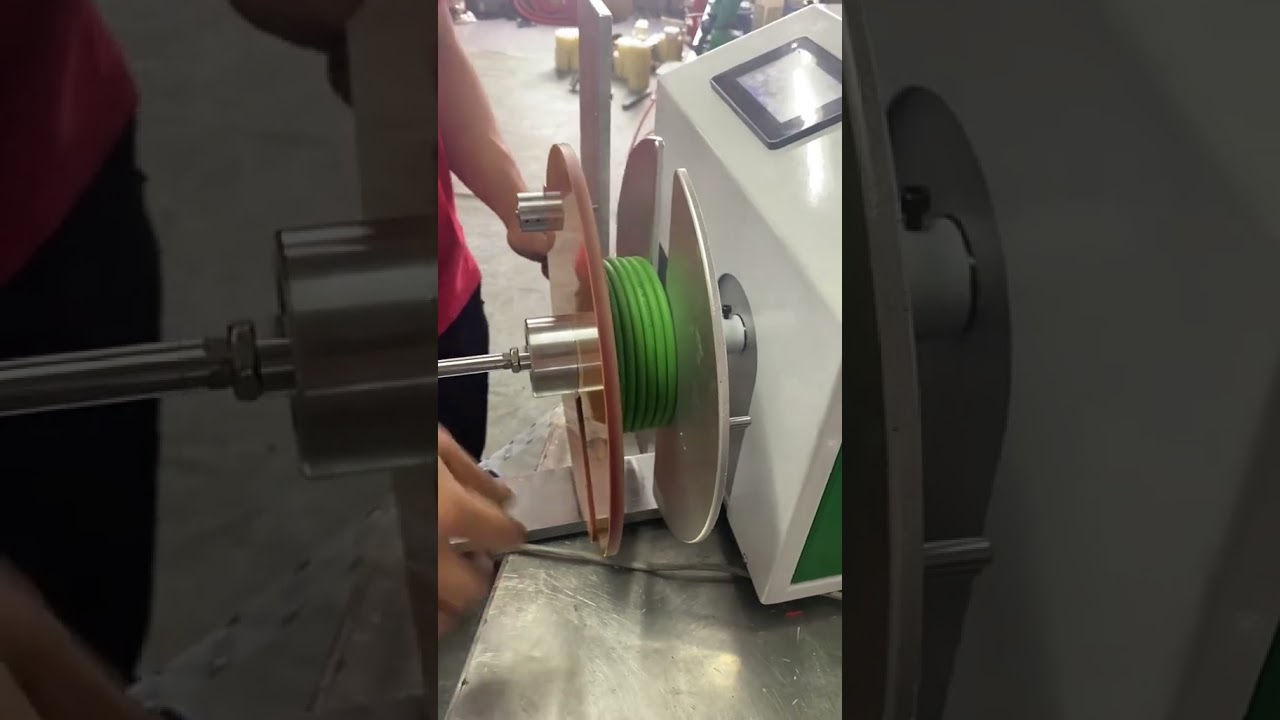 高效能自動排線繞線機｜電源線與網路線整齊收納 #工廠自動化