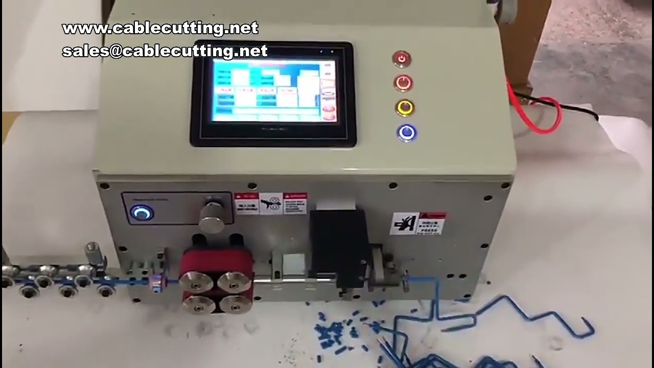 電腦自動剝線折彎機｜6mm² 16mm² 25mm² PVC電纜角度成型機