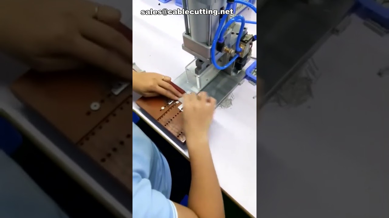 氣動式半自動端子壓接機｜IDC扁平排線專用｜高效精密壓接設備
