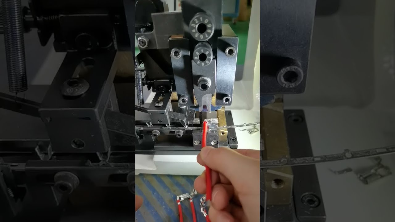 靜音端子機｜臥式模具壓接實拍｜工廠自動化設備 #工廠 #機器