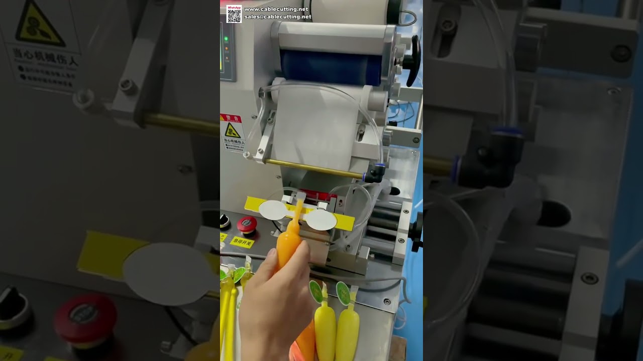 果凍杯自動貼標機｜平面貼標機｜食品包裝高效標籤機