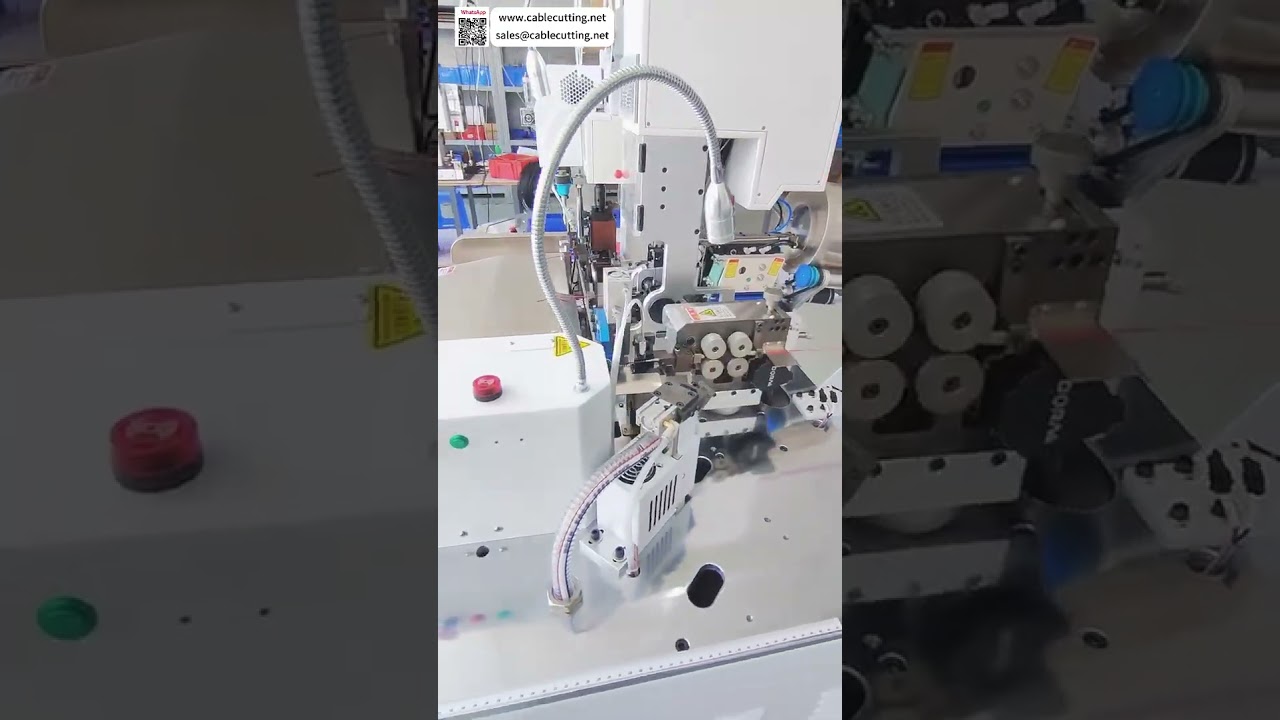 全自動機車線束加工機｜單一防水密封條插入與扭轉｜高效自動壓接機