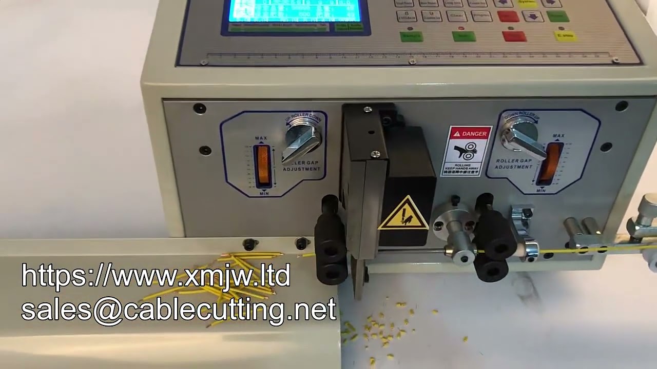 WPM 02 全自動 LED 剝線裁切機｜工廠電腦控制電動線材加工設備