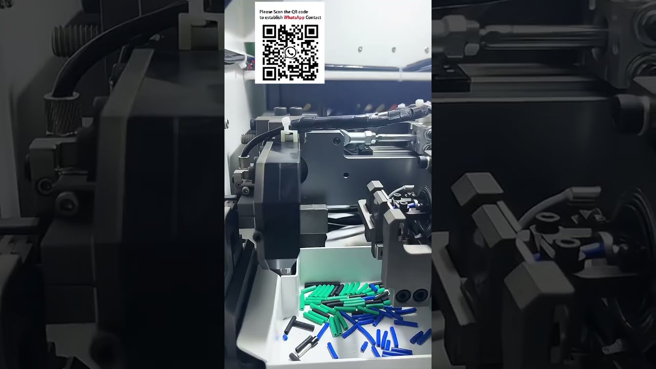 自動絕緣管狀端子加工機：剝線、扭線、壓著一次完成 #線束設備