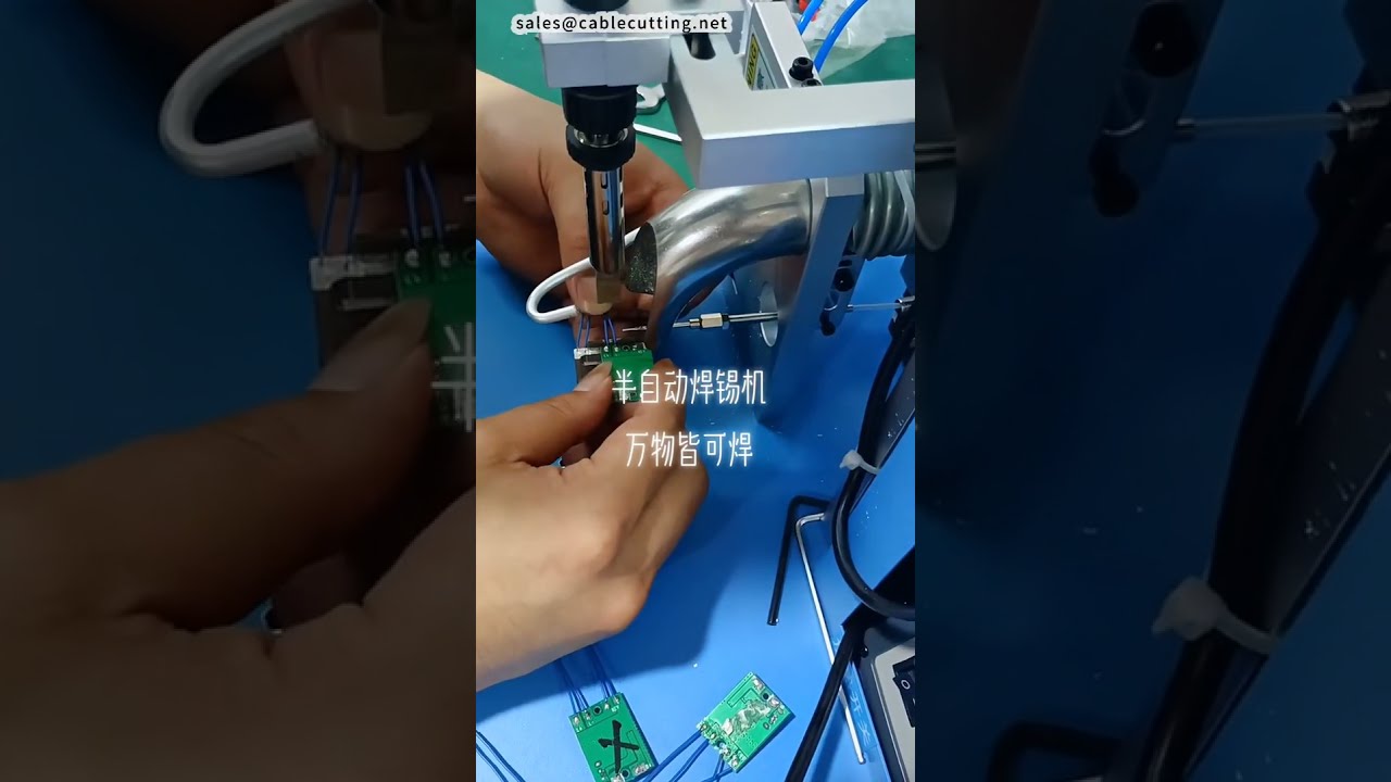 半自動焊接機｜開關、電池、PCB板專用 #工廠 #機械